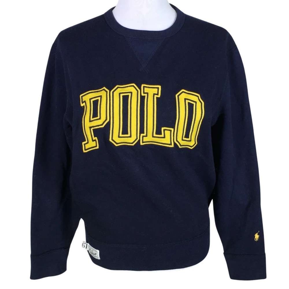 Polo Ralph Lauren Women’s Navy Polo Logo Fleece Crew Pullover